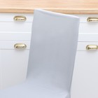 Чехол на стул со спинкой, цвет серый, 90х40х40 см, 100% п/э - Фото 2
