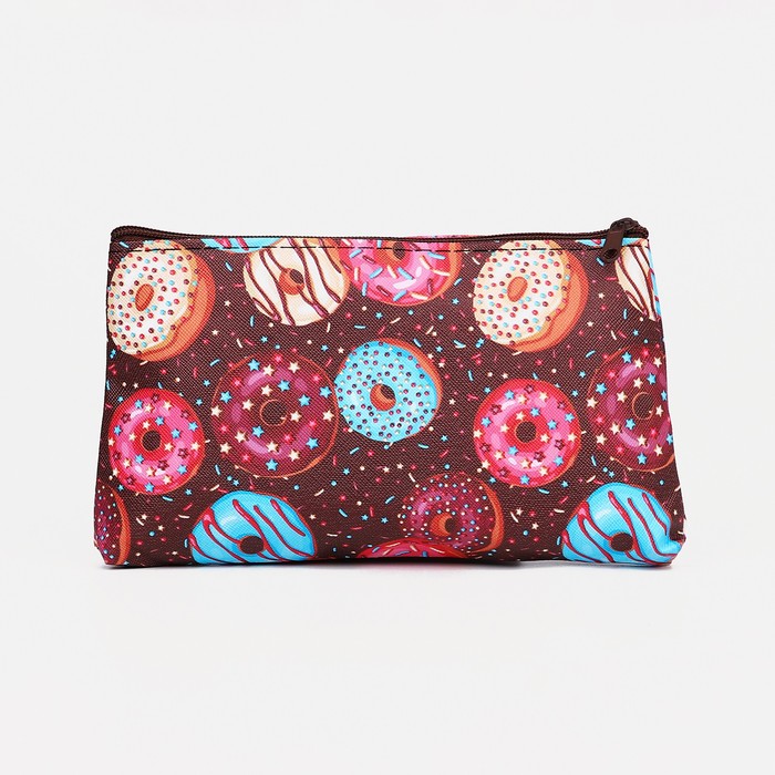 Косметичка на молнии, цвет коричневый 36028