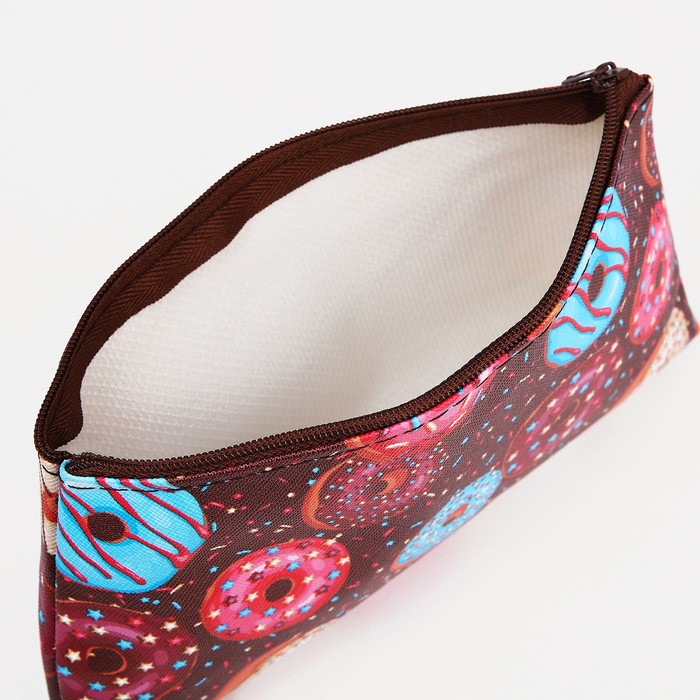 Косметичка на молнии, цвет коричневый 36028