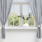 Шторы для кухни «Этель. Звёзды», 149×180 см - 2 шт., подхваты - 2 шт. - Фото 1