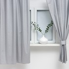 Шторы для кухни «Этель. Звёзды», 149×180 см - 2 шт., подхваты - 2 шт. - Фото 2