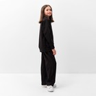 Бомбер детский MINAKU цвет чёрный, рост 152 см - Фото 2