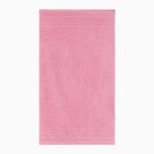 Полотенце махровое с бордюром 70х140 см, цвет фуксия, хлопок 100%, 430г/м2 - фото 22493169