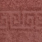 Полотенце махровое с бордюром 70х140 см, цвет увядшая роза, хлопок 100%, 430г/м2 9744854