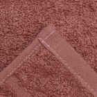 Полотенце махровое с бордюром 70х140 см, цвет увядшая роза, хлопок 100%, 430г/м2 9744854