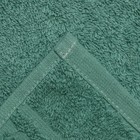 Полотенце махровое 40х70 см, зелёный, 430г/м, хлопок 100% - Фото 4