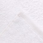 Полотенце махровое 40х70 см, белый, 430г/м, хлопок 100% - Фото 4