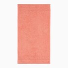 Полотенце махровое 40х70 см, персик, 430г/м, хлопок 100% - фото 41587484