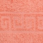 Полотенце махровое с бордюром 50х90 см, персиковый, хлопок 100%, 430г/м2 9744868