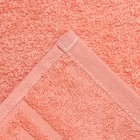 Полотенце махровое с бордюром 50х90 см, персиковый, хлопок 100%, 430г/м2 9744868