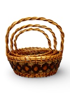 Набор корзин, 3шт, 27 х 12 х 28см, 34 х 14 х 34 см,  41 х 16 х 40см - фото 809411091