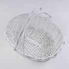 Корзина, 39 х 31 х 13 см, белая - фото 35952516