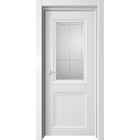 Дверное полотно «Atom», 600×2000 мм, остеклённое, сатин, цвет белый бархат - фото 291634305