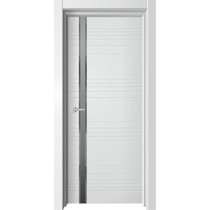 Дверное полотно «Onyx 31», 600×2000 мм, глухое, зеркало фацет, цвет белый бархат - Фото 1