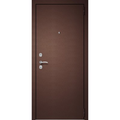 Входная дверь «Metix 22», 860×2050 мм, левая, цвет антик медь / бетон снежный