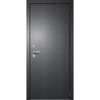 Входная дверь «Metix 24», 860×2050 мм, левая, цвет антик серебро / бетон графит