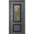 Входная дверь «Plata», 860×2050 мм, правая, цвет серый муар / белое дерево - фото 296871735