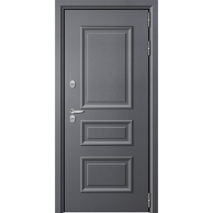 Входная дверь «Titan 2», 860×2050 мм, левая, цвет серый муар / бетон графит - Фото 1