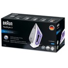 Утюг Braun SI3042VI, 2350 Вт, керамическая подошва, 45 г/мин, 270 мл, фиолетовый 9695362 - фото 58084