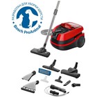 Пылесос Bosch BWD421PET, моющий, 2100 Вт, 4 л, 7 насадок, 9 м, красный - фото 10866237