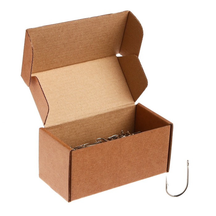 Крючки одногибые № 14, колюбакинские, никель, 400 шт.