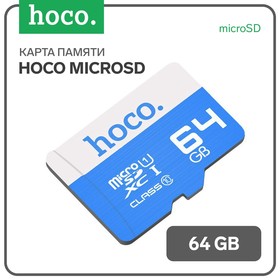 Карта памяти Hoco microSD, 64 Гб, SDXC, A1, UHS-1, V30, класс 10