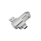 Флешка OTG Hoco UD10 Wise, 16 Гб, USB3.0, USB/Type-C, чт до 120 Мб/с, зап до 30 Мб/с, металл 9326076 - фото 13832117