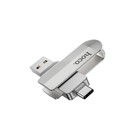 Флешка OTG Hoco UD10 Wise, 16 Гб, USB3.0, USB/Type-C, чт до 120 Мб/с, зап до 30 Мб/с, металл - Фото 2