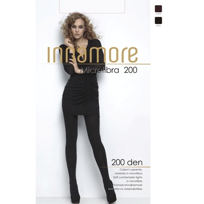 Колготки женские INNAMORE Microfibra 200 XL, XXL цвет чёрный (nero), р-р 6