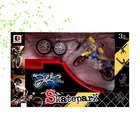 Набор скейт-парк «Мототриал», фингермотобайк с трамплином - Фото 9