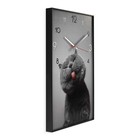 Часы-картина настенные, интерьерные "Котик", плавный ход, 57 х 35 см - фото 9447924