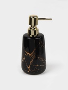 Набор для ванной SAVANNA «Молния», 4 предмета, мыльница, дозатор для мыла, 2 стакана, чёрный - Фото 2