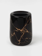 Набор для ванной SAVANNA «Молния», 4 предмета, мыльница, дозатор для мыла, 2 стакана, чёрный - Фото 3