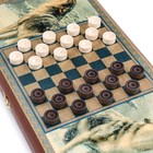 Нарды "Волки", деревянная доска 40 х 40 см, с полем для игры в шашки - Фото 3