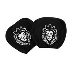 Чехлы на подголовник Лев, черные, набор 2 шт. - Фото 3