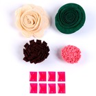 Набор для творчества: декор из фетра и набор бусин «Цветочная радость» - Фото 2