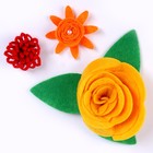 Набор для творчества: декор из фетра и набор бусин «Цветочное удовольствие» - фото 10861430