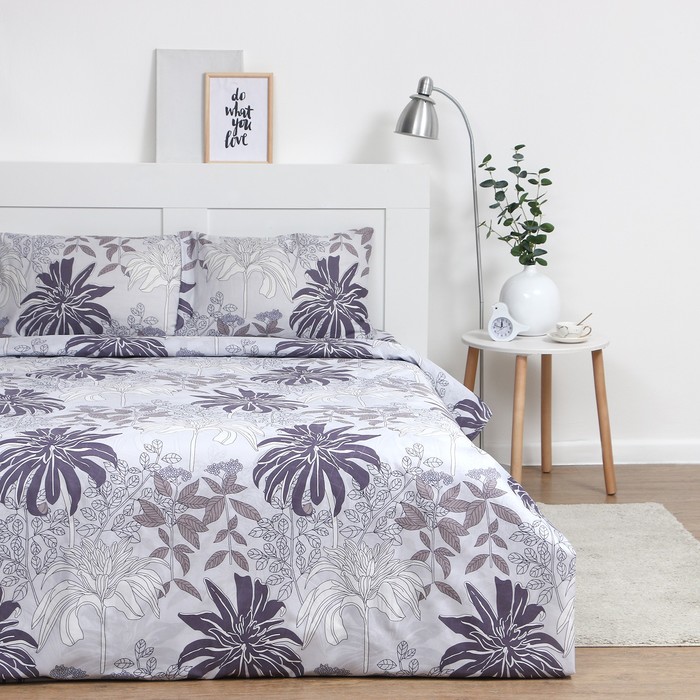 Постельное бельё 1,5сп Экономь и Я "Trefoil" 143х215см, 145х214см, 50х70см-1шт, 60г/м2, микрофибра