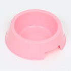 Миска, 400 мл, 17×17×5 см, пластик, нежно-розовая - Фото 3