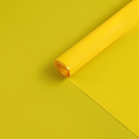 Пленка для цветов тонированный лак желтый 0,7 х 8.2 м, 40мкм