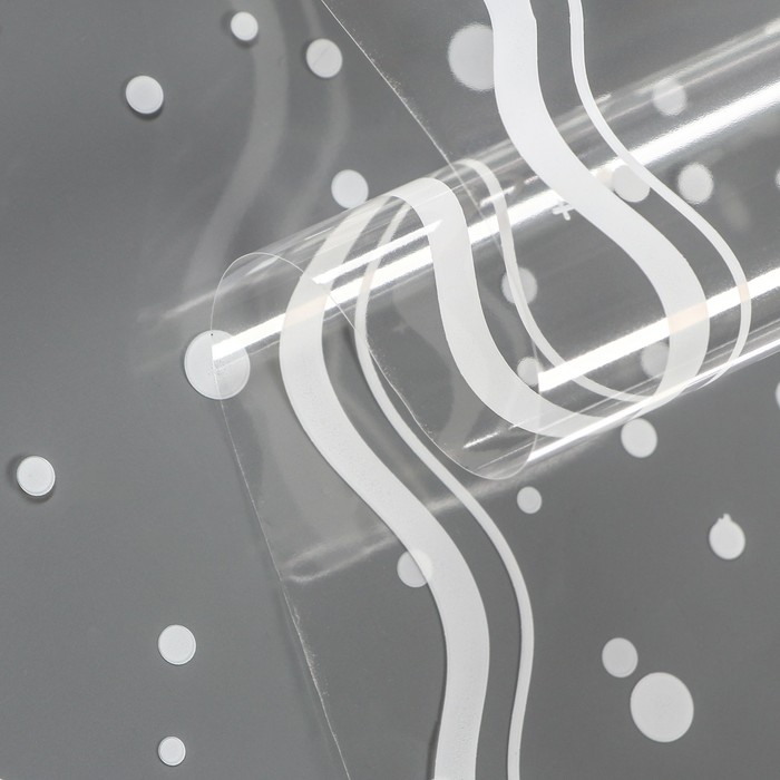 Пленка для цветов «Горох» белая 100 см × 5.5 м ± 5%, 200 г, 40 мкм