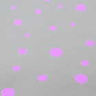 Пленка для цветов «Круги» прозрачная с сиреневым горохом, 0.7×8.2 м, 40 мкм - Фото 4