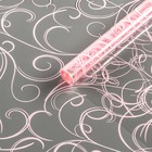 Пленка для цветов "Серпантин" розовая 0,7 х 8.2 м, 40мкм - фото 2267863