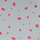 Пленка для цветов "Сердечки" красная 0,7 х 8.2 м, 40мкм - фото 9326806