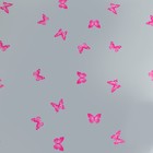 Пленка для цветов "Бабочки" розовый+белый 0,7 х 8.2 м, 40мкм - Фото 3