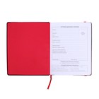 Дневник школьный для 1-11 классов "Буква красная", твёрдая обложка из искусственной кожи, аппликация из пластика, блинтовое тиснение, застёжка-резинка,48 листов, блок офсет 80г/м2, универсальная шпаргалка 9529916