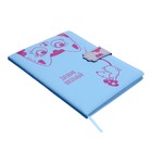 Дневник школьный для 1-11 классов "Котик с мышкой", твёрдая обложка с поролоном из искусственной кожи, тиснение фольгой, магнитный клапан, 48 листов, блок офсет 80г/м2, универсальная шпаргалка - фото 22296892