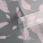 Пленка для цветов, матовая,«Перья», розовый, 0.6×9 м ±5% - Фото 2