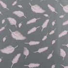 Пленка для цветов, матовая,«Перья», розовый, 0.6×9 м ±5% - Фото 3