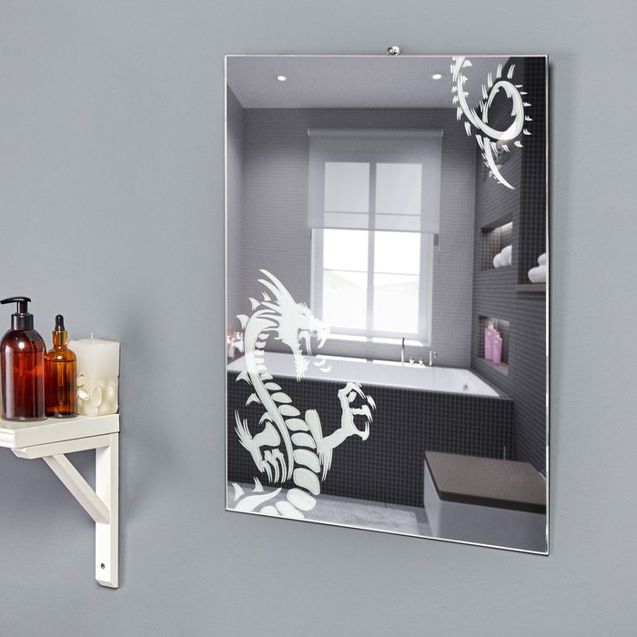 Зеркало "Дракон", настенное, 60 х 50 см - Фото 1